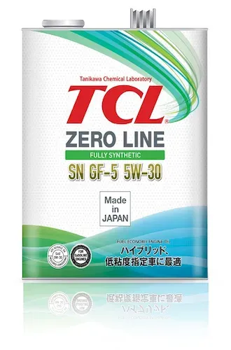 Масло моторное TCL Zero Line Fully Synth, Fuel Economy, SN, GF-5, 5W30, 4л