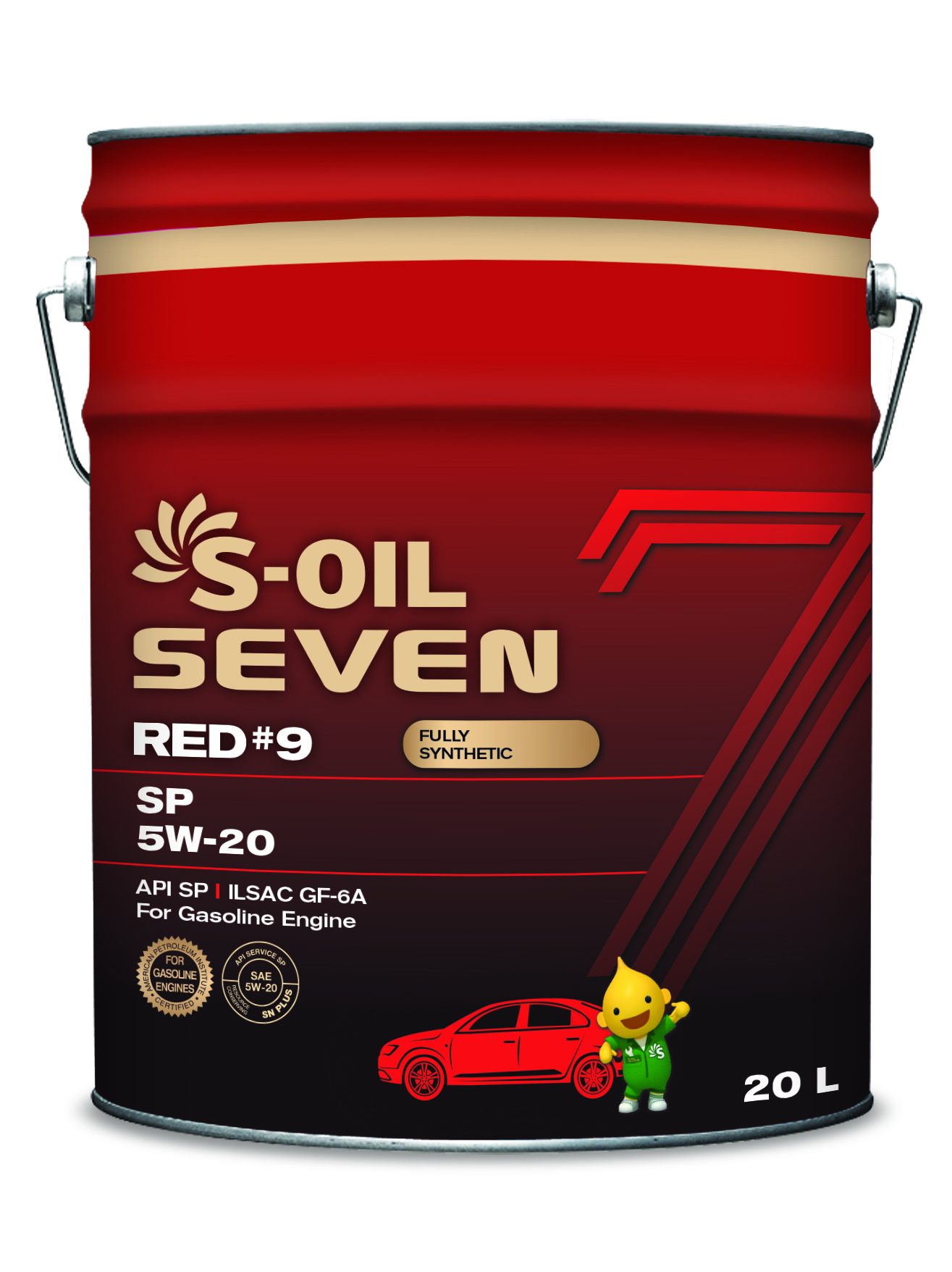 S-OIL 7 RED #9 SP 5W-20 Fully Synthetic (ведро 20л) Масло моторное
