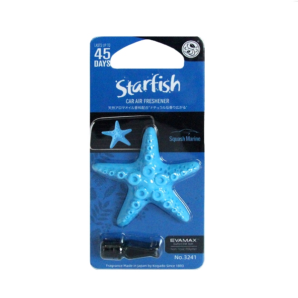 KOGADO Ароматизатор полимерный Starfish на кондиционер Squash Marine/Морская свежесть