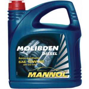 MANNOL 7506 Molibden Diesel 10W40 П/син. моторное масло с молибденом API CG-4/SL ACEA E2/B3/A2 5л