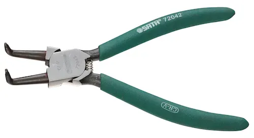 72041 SATA Съемник стопорных колец изогнутые губки L-125 мм