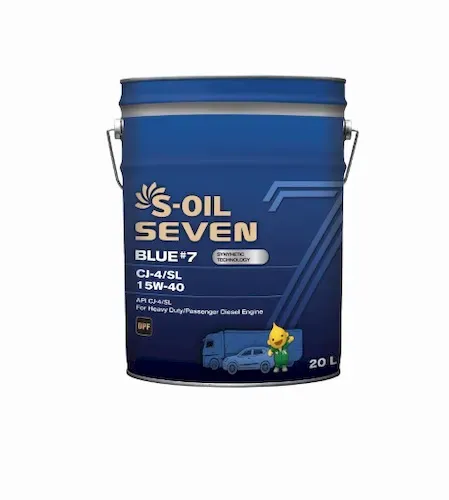 S-OIL 7 BLUE #7 CI-4/SL 15W-40 Synthetic Technology ( ведро 20л)