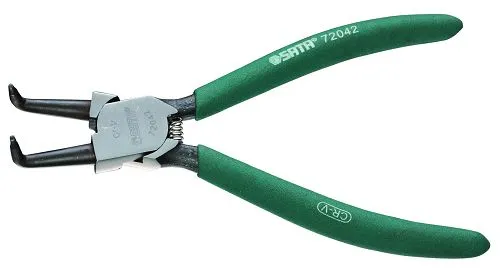 72042 SATA Съемник стопорных колец изогнутые губки L-175 мм